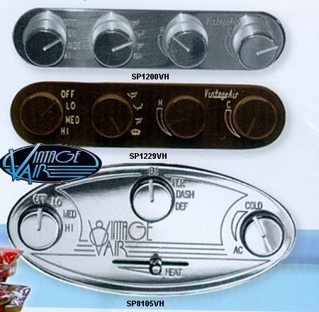 Black Anodized Face and Knobs - 4 Knob Streamline Panel 5.318in. wide x 1in. tall