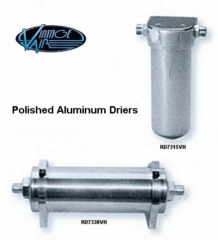 Polished Aluminium Drier 2.5in. x 7in.