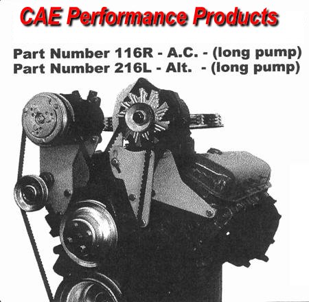 High mount RHS A/C bracket - long water pump.