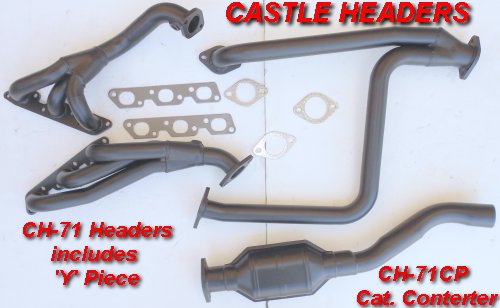 SUIT CH-71 HEADERS in COMMODORE VC-VB-VH-VK CENTER PIPE and 2.5in. CAT. CONVERTER - CONNECTS TO RED BACK EXHAUST SYSTEM