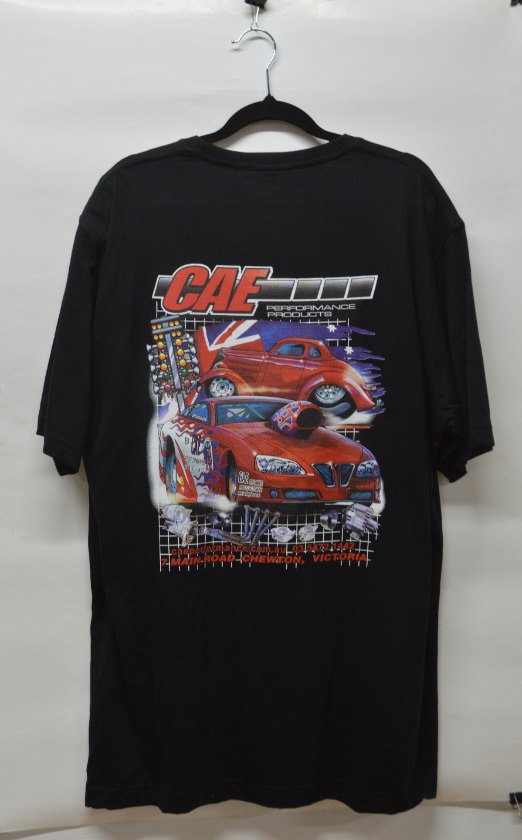CAE RACE CAR T-SHIRT - BLACK