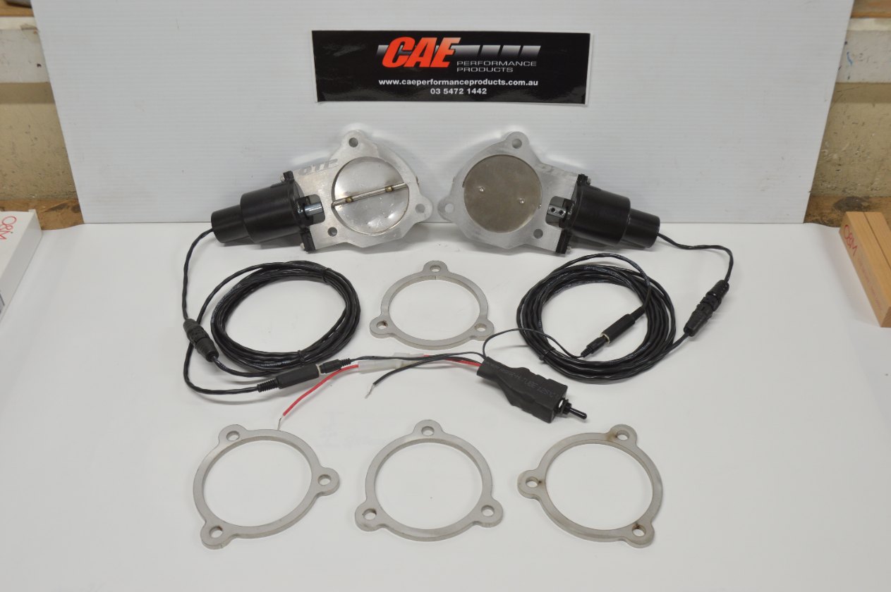 ELECTRIC EXHAUST CUT OUTS TO SUIT 3.5" COLLECTORS