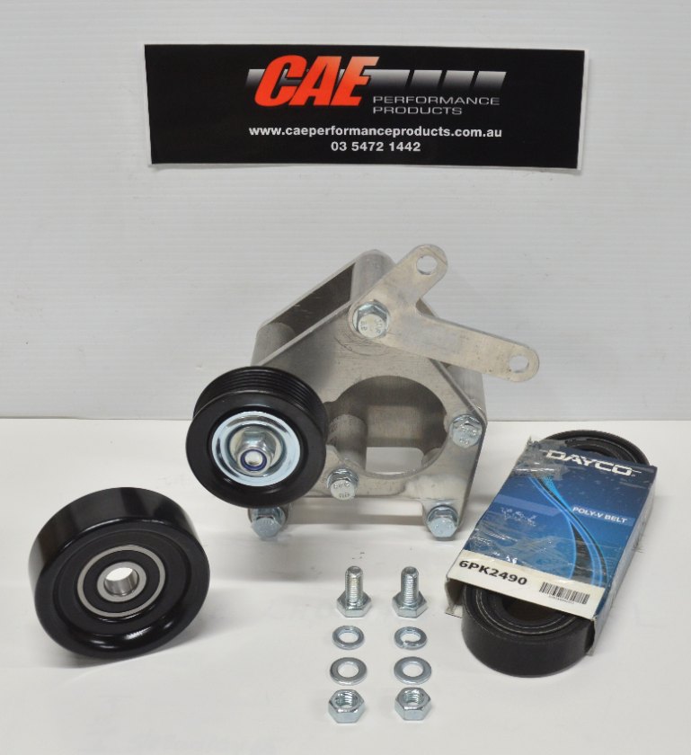 GEN III LS-1 Air Conditioner compressor mounting bracket to suit Chev V8 LS1 engines using a Sanden compressor. Mounts on RHS side (drivers side) of engine. Can supply genuine Sanden compressor Pt No. CM7865