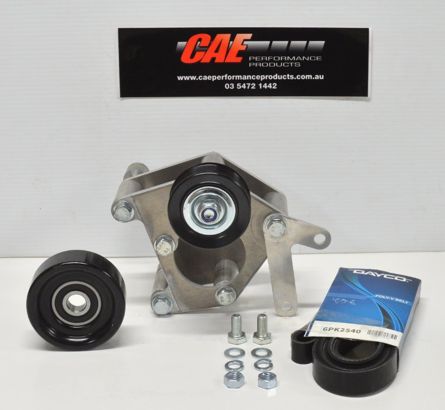 GEN III Air Conditioner compressor mounting bracket to suit Chev V8 LS-3 with Sanden compressor. Mounts on RHS side (drivers side) of engine.