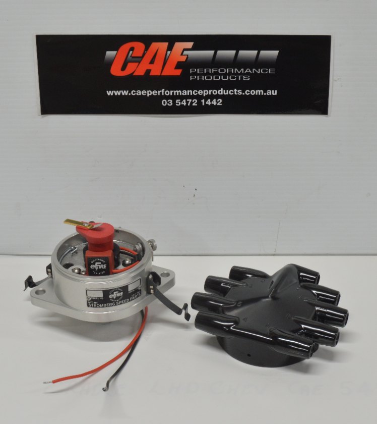 Stromberg E-Fire Distributor Ford V8 Flathead suit 1932-39 Electronic Distributor 2 Bolt Mount. Requires 12 Volt Ignition Coil.