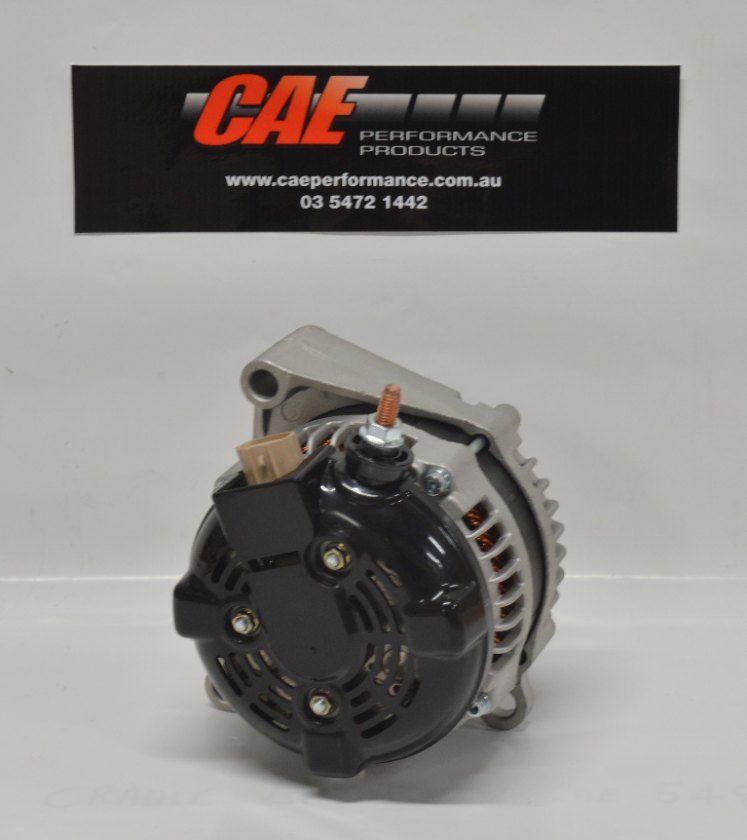 LS1 x 270AMP REPLACEMENT ALTERNATOR. ALUMINIUM FINISH. MOUNTS IN FACTORY POSITION. CHARGES 120A x 14V @ IDLE. 270A @ 14.2V AT PEAK. Note - REGULATOR IS 2 PIN LS 1 TYPE.