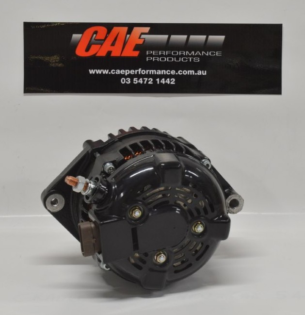 Hi-Tech Alternator Suit Chevrolet Small & Big Block - Holden 308-304 and 253 Red-Blue and Black 6Cyl - Ford V8 & 6cyl -Black finish. Charges 270amps at 14 volts