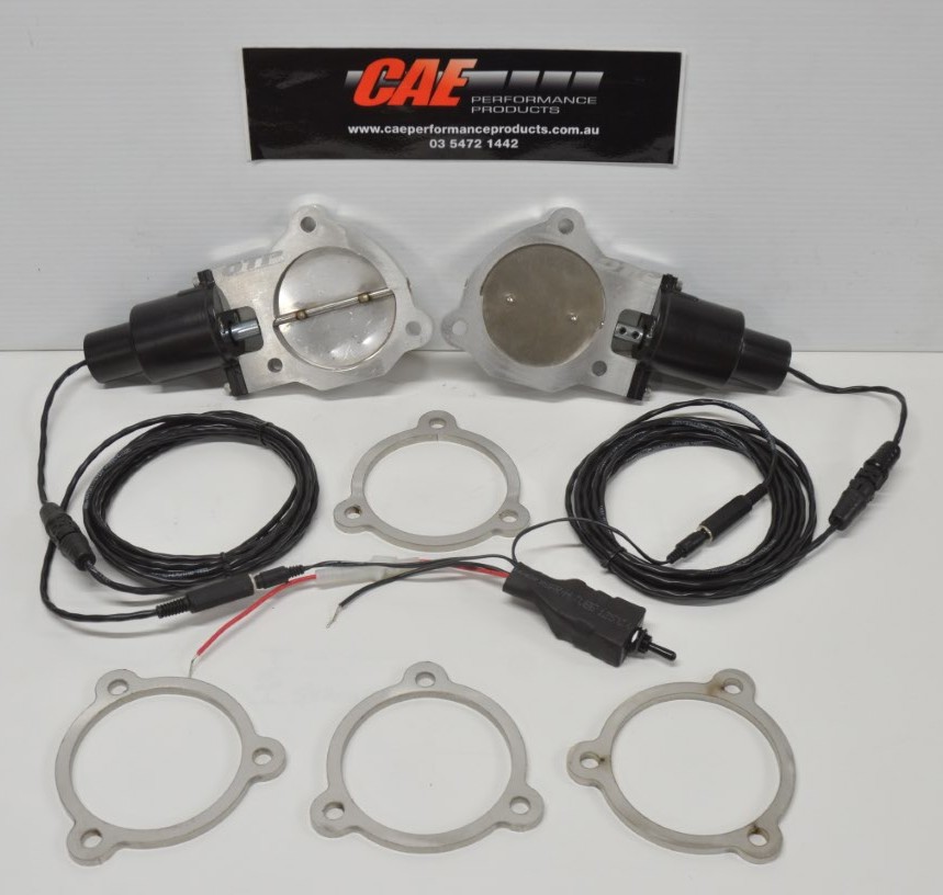 ELECTRIC EXHAUST CUT OUTS TO SUIT 3.5" COLLECTORS